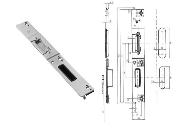 Zaczep zamka głównego prawy – VEKA Fuhr