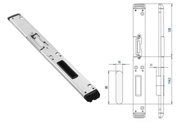 Zaczep zamka głównego prawy - SCHÜCO, Aluplast 4000 Fuhr