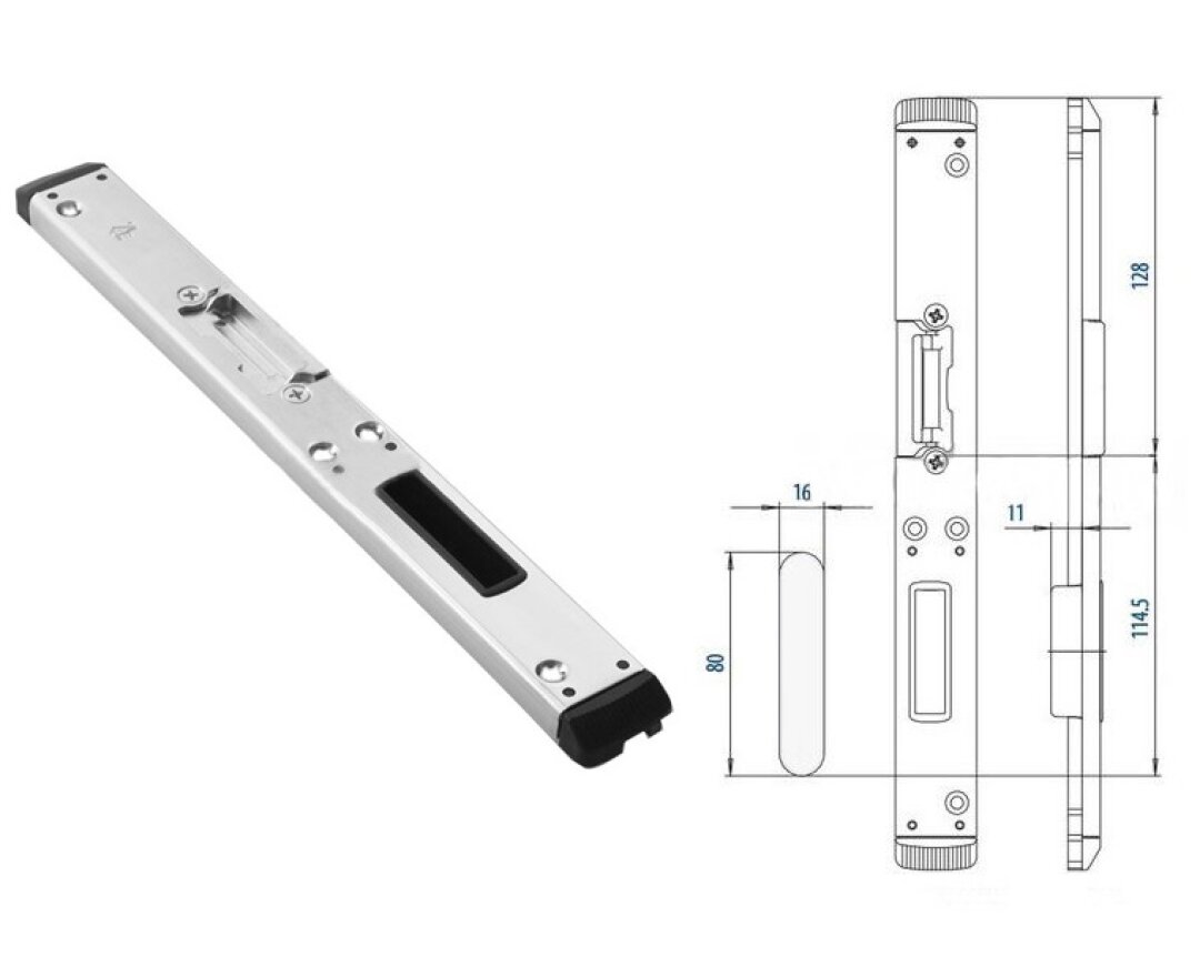 Zaczep zamka głównego lewy - SALAMANDER 2D/3D- fot-