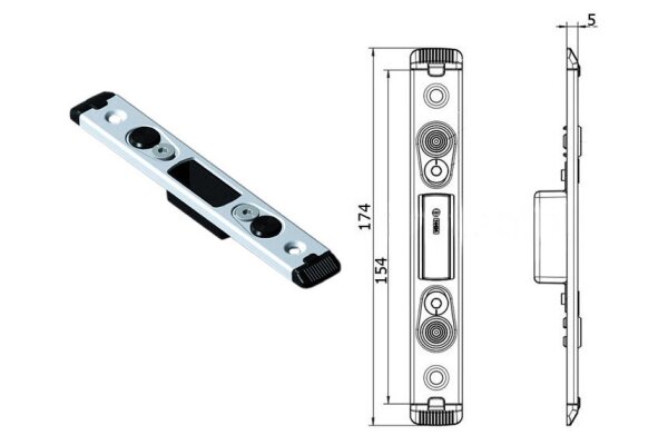 Zaczep rygla zasuwnicy automatycznej U24x5 Fuhr Stal szlachetna