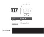 Uszczelka okienna przylgniowa S3117f – 100 m Deventer Czarny