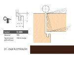 Uszczelka do drzwi wewnętrznych S485 – 150 m Deventer Dąb rustykalny