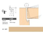 Uszczelka do drzwi wewnętrznych S485 – 150 m Deventer Beżowy