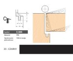 Uszczelka do drzwi wewnętrznych S485 – 150 m Deventer Czarny