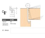 Uszczelka do drzwi wewnętrznych S485 – 150 m Deventer Biały