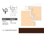 Uszczelka do drzwi wewnętrznych S6612 - 100 m Deventer Dąb rustykalny