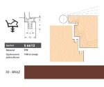 Uszczelka do drzwi wewnętrznych S6612 - 100 m Deventer Brązowy