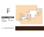 Uszczelka okienna przylgniowa S7503a – 200 m Deventer Dąb rustykalny