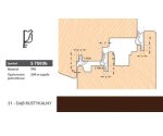 Uszczelka okienna przylgniowa S7503b – 150 m Deventer Dąb rustykalny