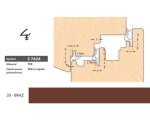 Uszczelka okienna przylgniowa S7624 – 250 m Deventer Brązowy
