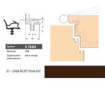 Uszczelka do drzwi wewnętrznych S7683 – 120 m Deventer Dąb rustykalny