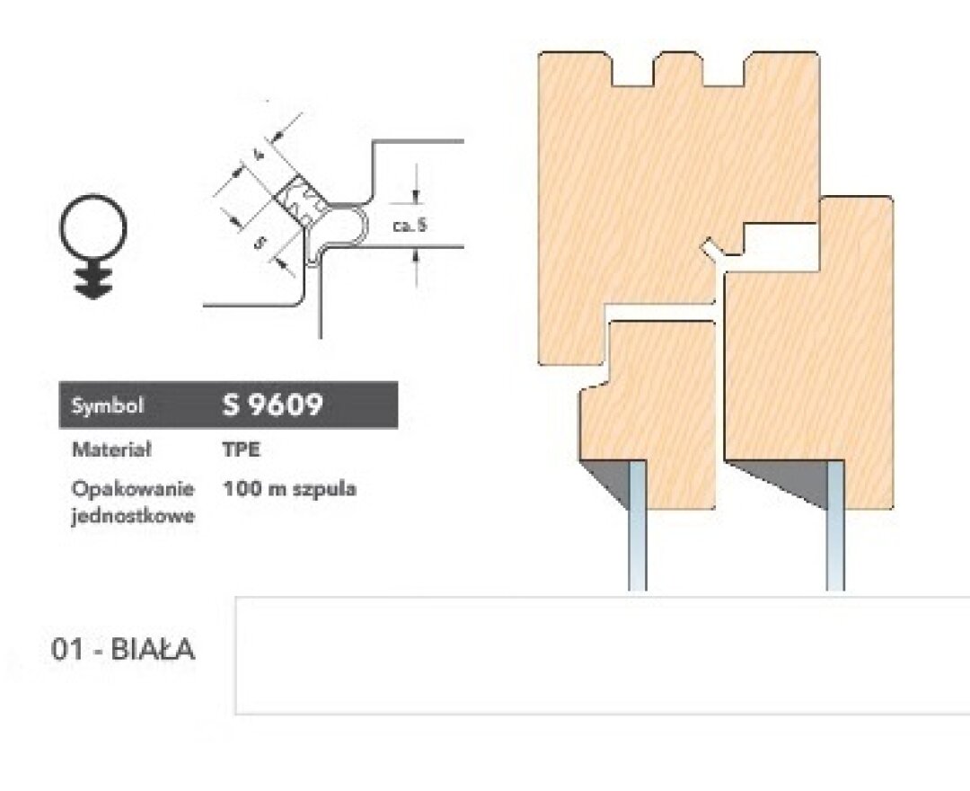 Uszczelka renowacyjna S9609 100m- fot-