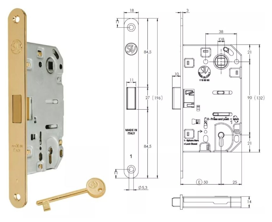 ZAMEK MAGNETYCZNY 90KL E=50mm- fot-