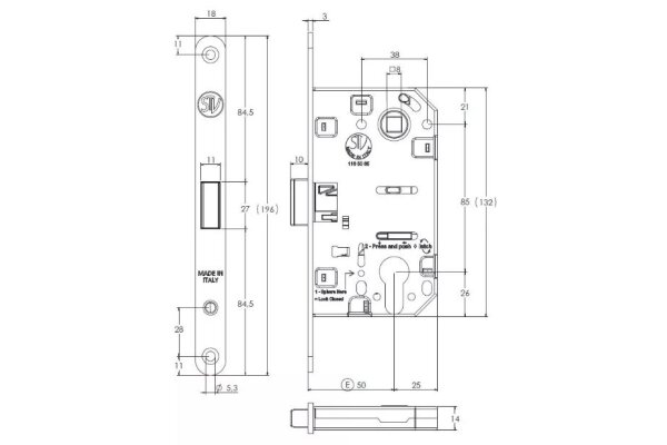 ZAMEK MAGNETYCZNY 85WB E=50mm STV Chrom