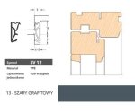 Uszczelka okienna przylgniowa SV12 – 200 m Deventer Szary grafitowy