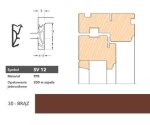 Uszczelka okienna przylgniowa SV12 – 200 m Deventer Brązowy