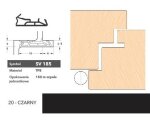 Uszczelka do drzwi zewnętrznych SV185 150m Deventer Czarny