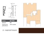 Uszczelka okienna krawędziowa SV418 – 150 m Deventer Dąb rustykalny