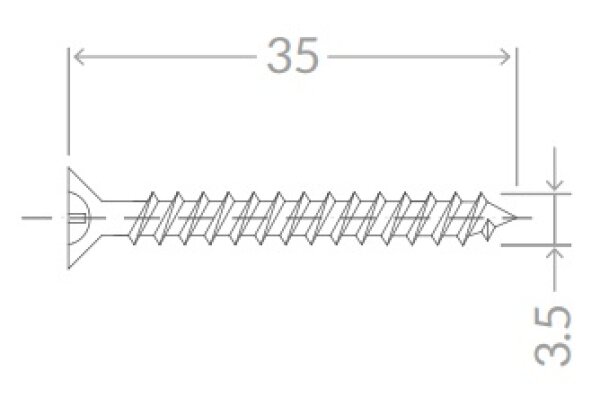 Wkręt nierdzewny TOW/A2 ALURON aluron Biały RAL9016