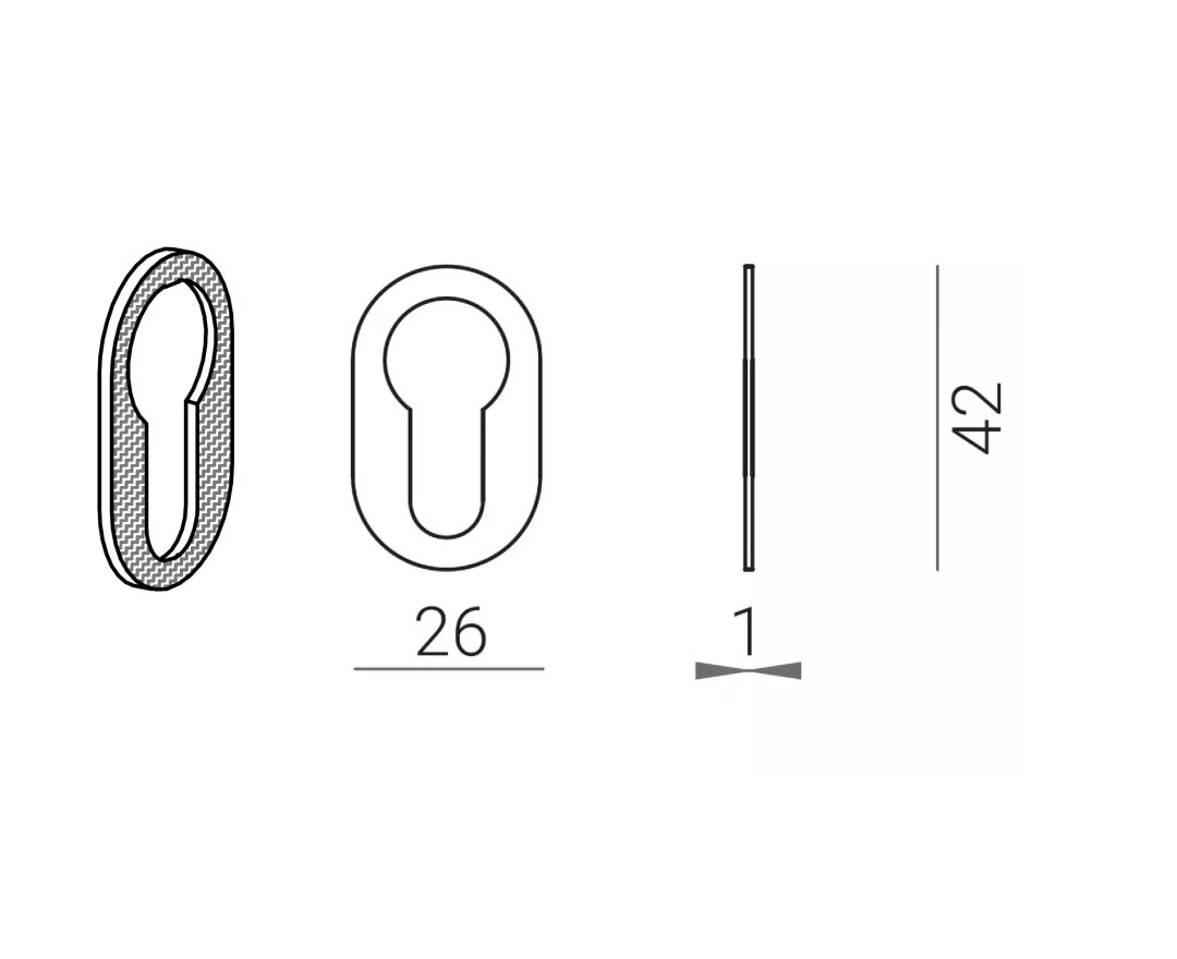 SZYLD DOLNY NUDA SLIM WB [GRUBOŚĆ 1mm] SAMOPRZYLEPNY LAKIEROWANY- fot-