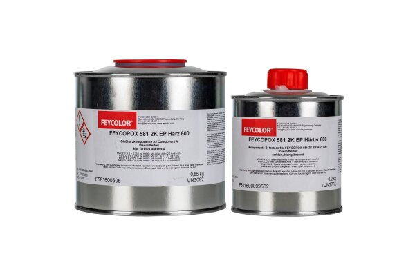 FEYCOPOX 581 2K EP 600 0,55kg + utwardzacz 0,2kg FEYCOLOR Bezbarwny