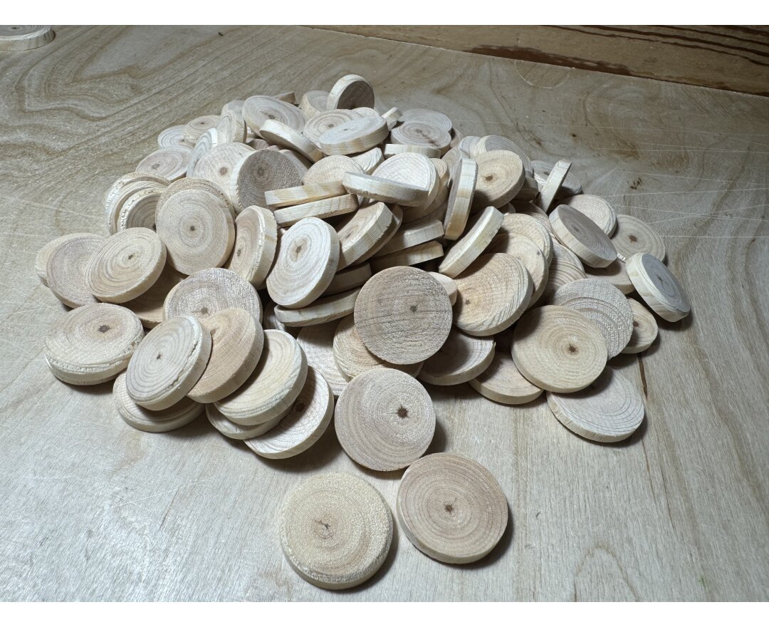 Fleki, Sęki i zaprawki gałęziowe ɸ25x5 mm - faza, 2000 szt.- fot-