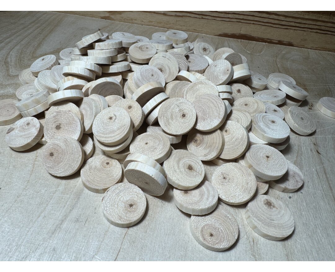 Fleki, Sęki i zaprawki gałęziowe​ ɸ25x5 mm - bez fazy, 2000 szt.- fot-