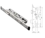 Zamek do drzwi zewnętrznych 803 U24/45/92/8 PZ Fuhr Ocynk srebrny