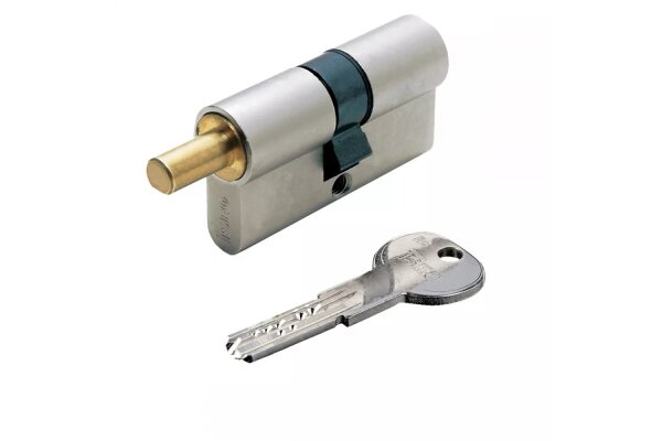 WKŁADKA BĘBENKOWA R6 EXTRA DWUSTRONNA DO GAŁKI 50x30, 5 KLUCZY ISEO Nikiel matowy