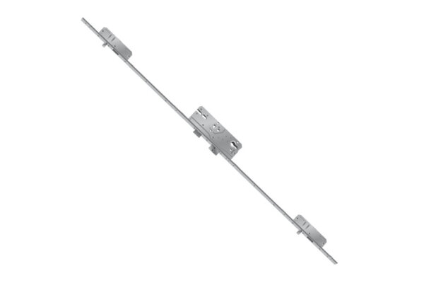 Zasuwnica drzwiowa AS2300 20/55/92/8 sterowana wkładką – bolce Siegenia Aubi Ocynk srebrny