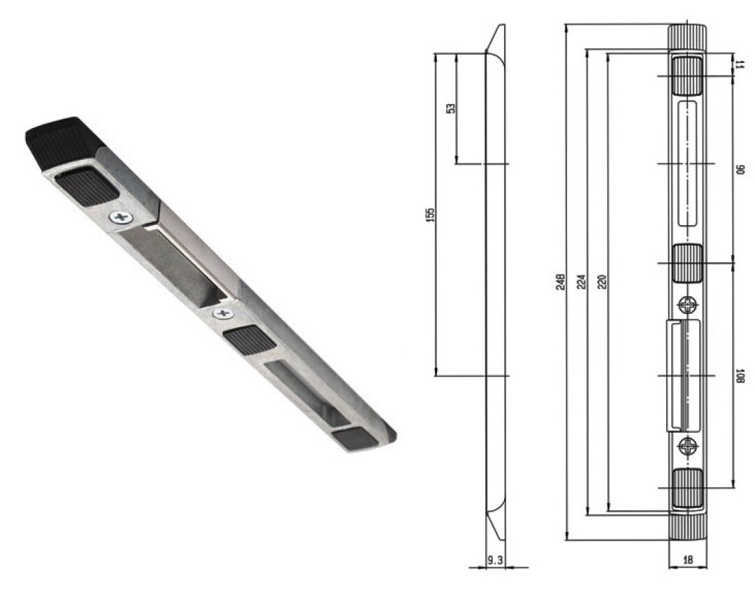 Zaczep zamka głównego RFH47990LX- lewy 11/18- fot-
