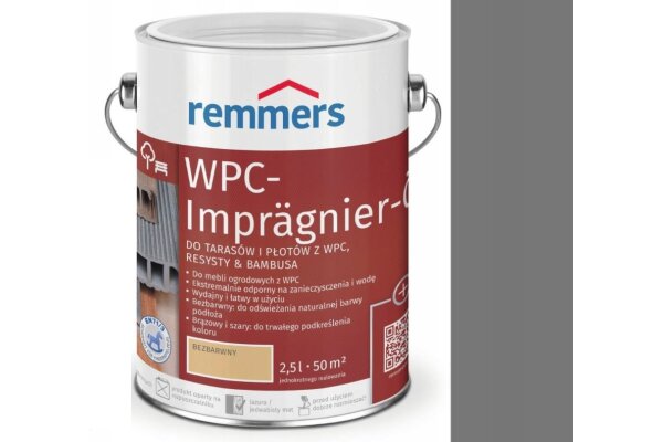 Olej do desek KOMPOZYTOWYCH 2,5L remmers Szary