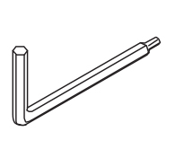 Klucz imbusowy sześciokątny do dodatkowej regulacji